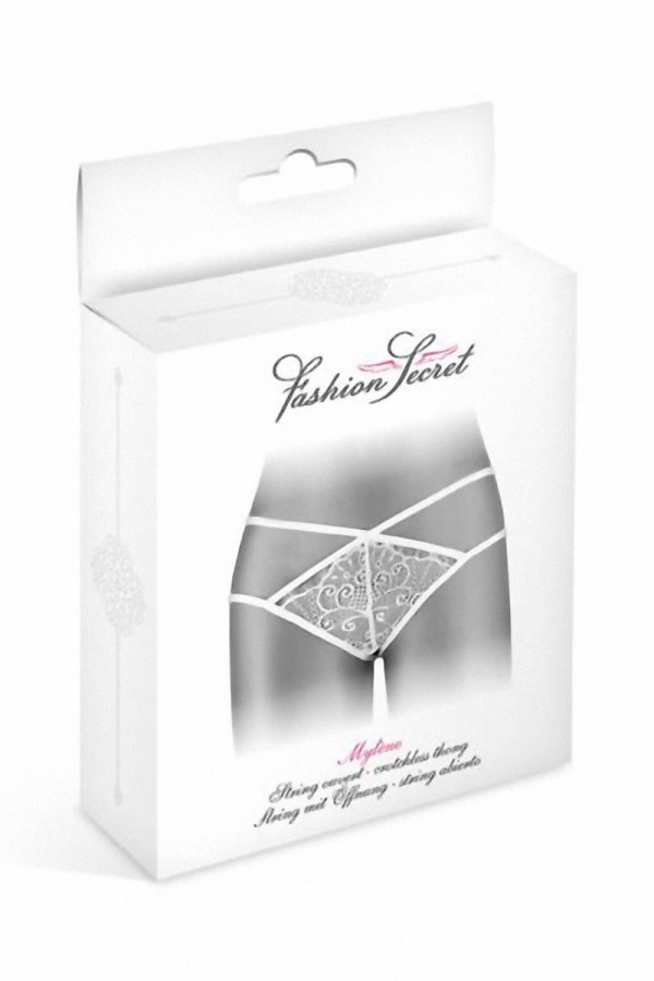 String ouvert Mylene - blanc